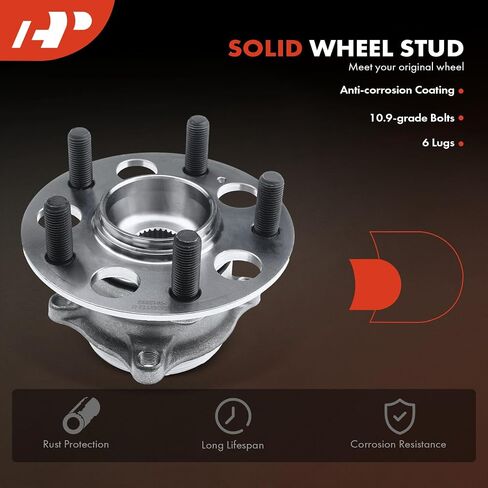 A-Premium 2 x Rear Wheel Bearing and Hub Assembly with 5-Lug Compatible with Honda Pilot 2016-2022, Passport 2019-2023, Acura MDX 2017-2020 in Saudi Arabia