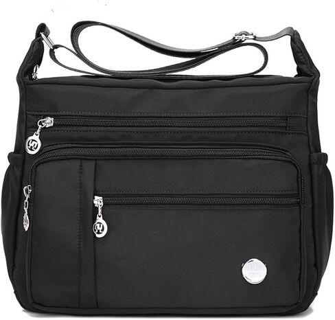 Crossbody Bags for Women Multiple Pockets Nylon Shoulder Bags Handbag Casual Purse Messenger Bag in Saudi Arabia