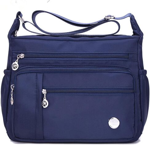 Crossbody Bags for Women Multiple Pockets Nylon Shoulder Bags Handbag Casual Purse Messenger Bag in Saudi Arabia