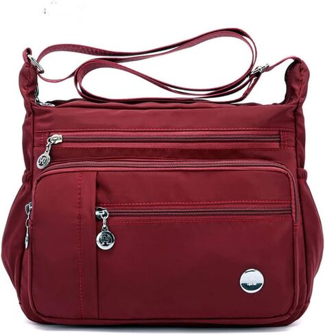 Crossbody Bags for Women Multiple Pockets Nylon Shoulder Bags Handbag Casual Purse Messenger Bag in Saudi Arabia