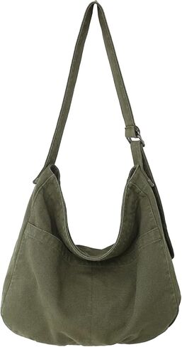 Unisex Shoulder Bag Canvas Bag Oxford Shoulder Bag Ladies Shopper Bag for Everyday/Office/School/Travelling in Saudi Arabia
