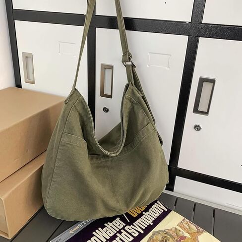 Unisex Shoulder Bag Canvas Bag Oxford Shoulder Bag Ladies Shopper Bag for Everyday/Office/School/Travelling in Saudi Arabia