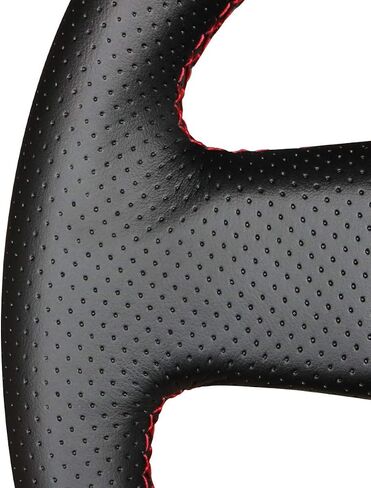 Loncky Genuine Leather Car Custom Steering Wheel Cover for Scion FR-S 2013 2014 2015 2016 / Subaru BRZ 2013 2014 2015 2016 / Toyota 86 Carbon Fiber OEM Interior Parts Accessories in Saudi Arabia