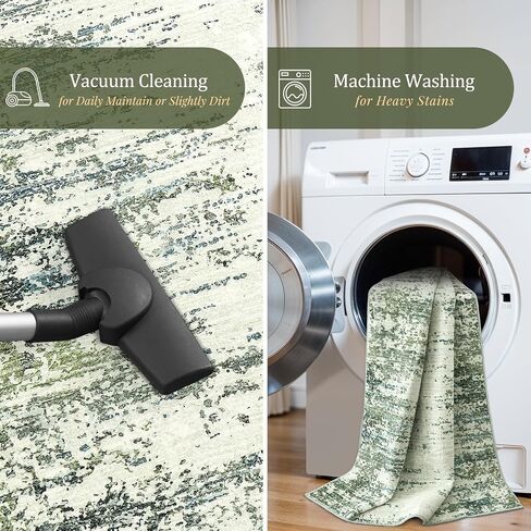 Morebes Modern 3x5 Rug Non Slip,Washable Neutral Area Rug for Bedroom, Soft Abstract Pattern Throw Floor Carpet for Entryway Entry Kitchen Bathroom Living Room Office,Black&Grey in Saudi Arabia