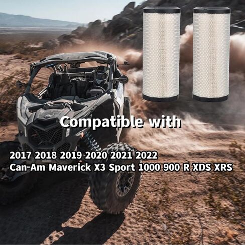 2 قطعة فلتر هواء 715900422 متوافق مع 2017 2018 2019 2020 2021 2022 Can-Am Maverick X3 Sport 1000 900 R XDS XRS in Saudi Arabia