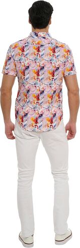 Robert Graham Men's Ledger Short Sleeve Woven Shirt in Saudi Arabia