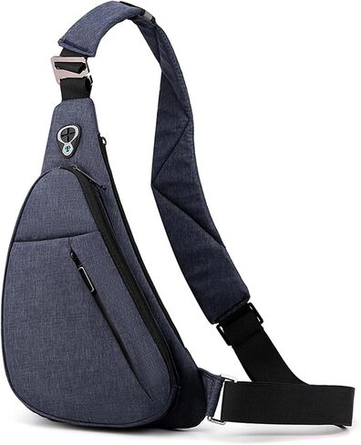Lightweight Anti-Theft Men's Crossbody Chest Bag Multifunctional Outdoor Travel Shoulder Backpack Waterproof in Saudi Arabia