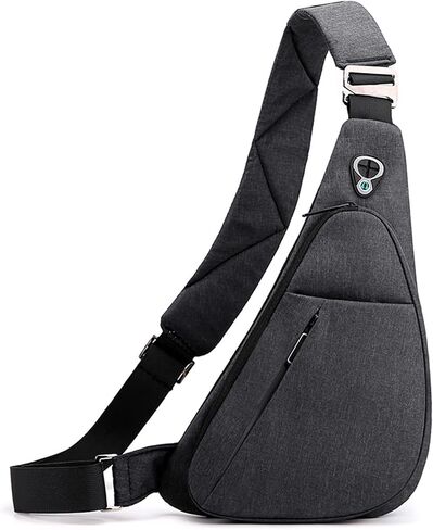 Lightweight Anti-Theft Men's Crossbody Chest Bag Multifunctional Outdoor Travel Shoulder Backpack Waterproof in Saudi Arabia