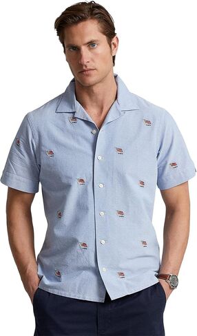 POLO RALPH LAUREN Men's Classic Fit Oxford Camp Shirt Flag AOE in Saudi Arabia
