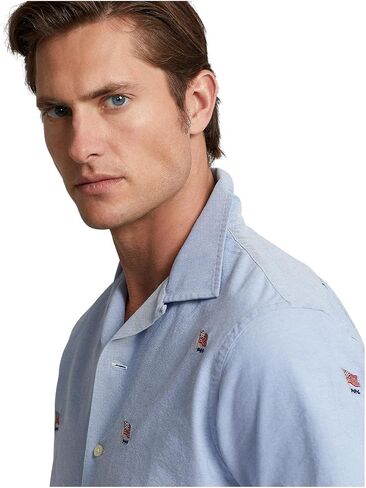 POLO RALPH LAUREN Men's Classic Fit Oxford Camp Shirt Flag AOE in Saudi Arabia