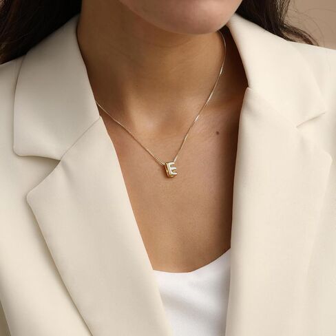 Gold Necklace for Women Gifts for Teen Girls 14K Gold Plated Adjustable Initial A-Z Charm Necklace Mothers Day Gifts for Mom Birthday Gifts for Her Daughter Girlfriend Jewelry in Saudi Arabia
