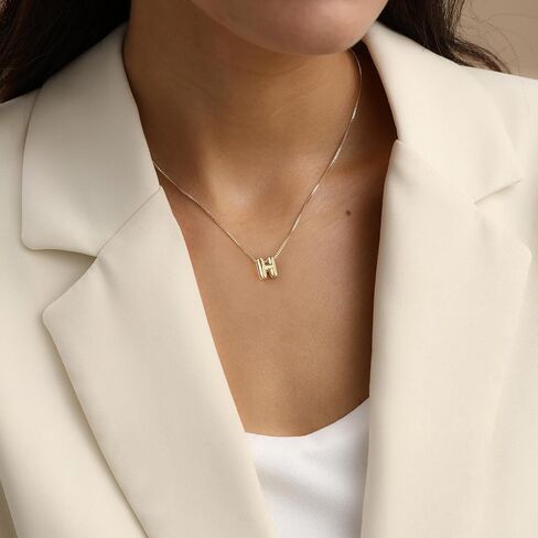 Gold Necklace for Women Gifts for Teen Girls 14K Gold Plated Adjustable Initial A-Z Charm Necklace Mothers Day Gifts for Mom Birthday Gifts for Her Daughter Girlfriend Jewelry in Saudi Arabia