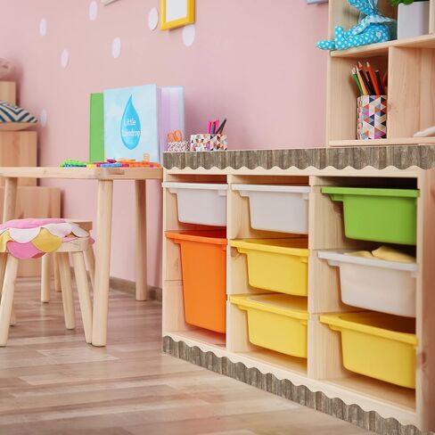 Whaline 69FT Fall Bulletin Board Border 4 Colors Autumn Wood Trimmer Stickers Self Adhesive Classroom Decorations Borders Rustic Wood Scalloped Borders Trim for Harvest Classroom Chalkboard Decoration in Saudi Arabia