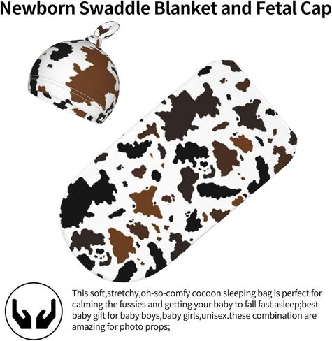 Burrito Tortilla Baby Swaddle Blanket Beanie Set, Soft and Stretchy Taco Newborn Blanket Swaddle Sack Funny Gift for Boy and Girl Baby Shower in Saudi Arabia