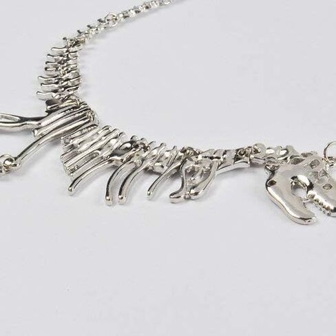 idealway Dinosaur Skeleton Tyrannosaurus Necklace Pendant Animal Short Choker for Women Children Gift in Saudi Arabia