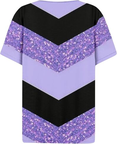 Henley Shirts for Women Buttons Sexy Shirts Short Sleeve Dressy Blouses 2024 Geometric Print Tops in Saudi Arabia