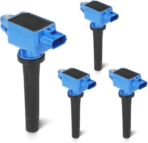 Set of 4 Ignition Coil Pack 2.2L 2.5L Compatible with 2012-2020 Mazda 3 CX-5, 2016-2019 CX-3 CX-9, 2014 Mazda 6, 2019 CX-5, 2016-2018 MX-5 Miata Replace UF656 5C1894 C1837 GN10625 in Saudi Arabia