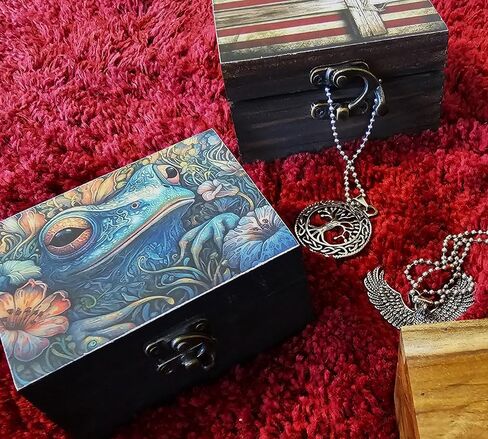 Skull Head Trinket Box Small Jewelry Keepsake Box | Gothic Skeleton lovers Gift Idea, Skull's Soul Spiritual for Girls, Women, Men, Gift Idea, Home Décor (3SKS) in Saudi Arabia
