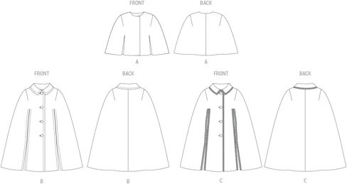 حزمة نمط خياطة كيب Misses' Vintage من Vogue، رمز التصميم S9240، المقاسات S-M-L-XL-XXL، متعددة الألوان in Kuwait