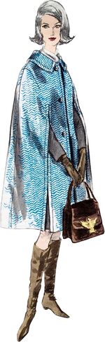 حزمة نمط خياطة كيب Misses' Vintage من Vogue، رمز التصميم S9240، المقاسات S-M-L-XL-XXL، متعددة الألوان in Kuwait