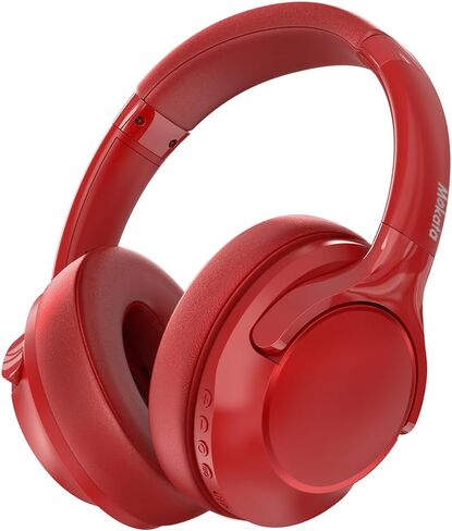 Bluetooth Headphones Over Ear 68H Playtime 6 EQ Wireless Headset with Microphone HiFi Stereo Foldable Lightweight Deep Bass for Travel Home Office Cellphone Black in Saudi Arabia