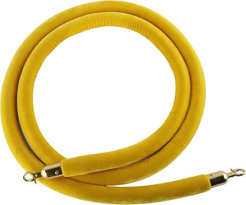 Pack of 2 Velvet Stanchion Ropes, 4.9 Feet Stanchion Queue Barrier Rope Velvet Rope, Crowd Control Rope Barrier, with Mirror Polished Hooks (Red) in Saudi Arabia