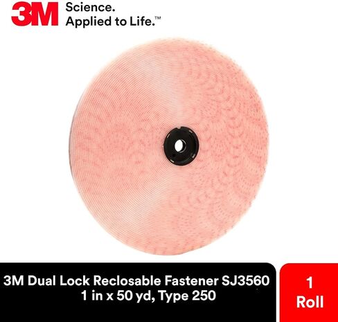 3M Dual Lock Reclosable Fasteners SJ3560, Type 250, Clear, 1 in x 50 yd, Industrial Use, Snaps Shut, Strong and Secure, Durable for Repeated Opening and Closings, 1 Roll in Saudi Arabia