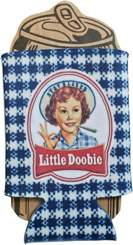 Funny Stoner 420 Humor Doobie Smoker Stay Blazed Can Cooler Birthday Gift Slim Bottle Insulator Sleeve Christmas Weed Friendly Snack LILDOOB (Regular Can) in Saudi Arabia