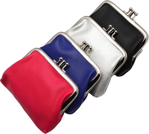 Coin Purse Vintage Bag Lock Wallet Buckle Kiss Lock change purse change holder wallet coin Canvas cotton coin purse (E Pattern 1) in Saudi Arabia