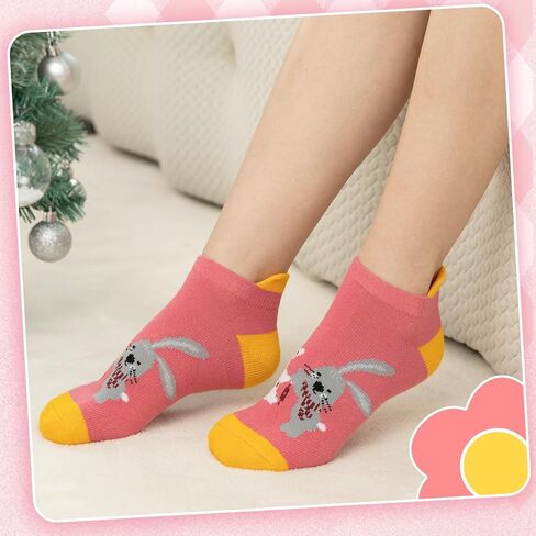 Comfoex Kids Girls Socks Novelty Funny Ankle Socks Colorful Animal Fashion Silly Cartoon Cute Unicorn Cotton Socks 6 Pairs in Kuwait