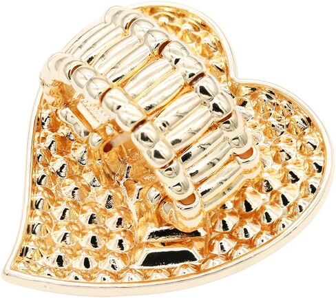Lavencious Crystal Heart Shaped Stretch Ring for Women in Saudi Arabia
