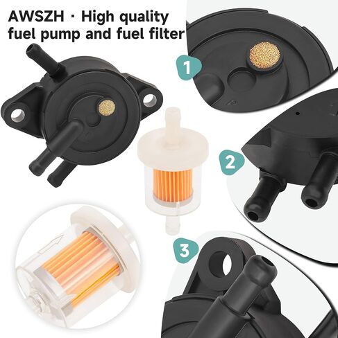 AWSZH 49040-7001 2439304S 2439316S 16700-Z0J-003 مضخة الوقود مناسبة ل 49040-2075 49040-0769 808656 LG808656 لهوندا GX610 GX620 GX670 GXV520 GXV530 GXV610 GX محرك V620 GXV670 محرك كاواساكي 15HP-25HP in Saudi Arabia