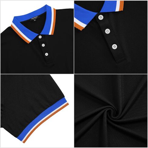 TURETRENDY Men's Long Sleeve Polo Shirts Regular Fit Collared T-Shirt Casual Workout Golf Shirts in Saudi Arabia