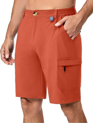 Little Donkey Andy Men's 10 Inch Quick Dry Cargo Shorts Stretch Lightweight Outdoor Hiking Shorts UPF 50 in Saudi Arabia