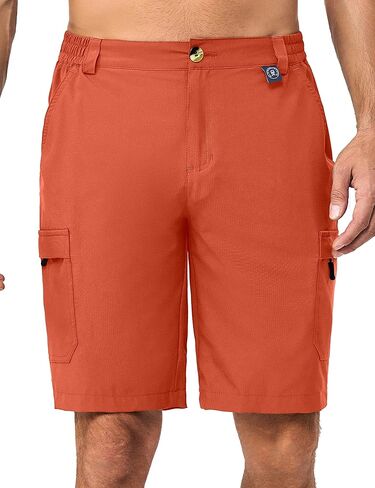 Little Donkey Andy Men's 10 Inch Quick Dry Cargo Shorts Stretch Lightweight Outdoor Hiking Shorts UPF 50 in Saudi Arabia