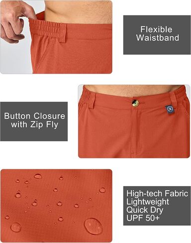 Little Donkey Andy Men's 10 Inch Quick Dry Cargo Shorts Stretch Lightweight Outdoor Hiking Shorts UPF 50 in Saudi Arabia