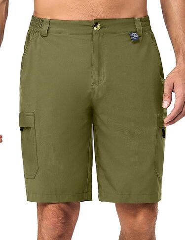Little Donkey Andy Men's 10 Inch Quick Dry Cargo Shorts Stretch Lightweight Outdoor Hiking Shorts UPF 50 in Saudi Arabia
