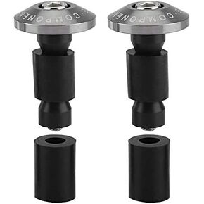 Handlebar Plug, 22mm 7/8inch Rubber Motorcycle Handlebar End Slider Plug Caps for Racing ATV Offroad (Black)
