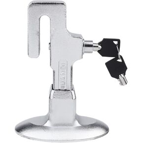 Garneck Steel Key Lock Anti-Theft Device for Cars, Trucks Clutch Pedal, Accelerator, Silver