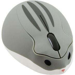 Cute Hamster Bluetooth Wireless Mouse【No USB Receiver】 Cartoon Animal Wireless Silent Mouse 1200DPI Portable Travel Optical Cordless Bluetooth Mouse for PC Computer Laptop Gift (Pink)