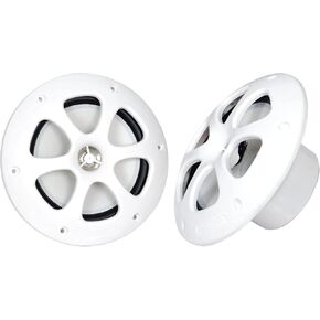 Kenwood KFC-1613MRB/W 6.5 Inch 2 Way Coaxial Waterproof Marine/Motorsports/Car Speakers, Pair, 4 Ohm, 100 Peak Watts (Black)