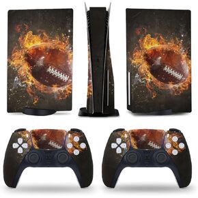 American Football Game 5 Skin Console and Controller Accessories Cover Skins Anime Vinyl Cover Sticker Full Set for 5 Disc Edition