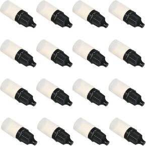 Othmro 0.2oz PE Lab Eye Plastic Dropper Bottles 50pcs, 5ml Squeezable Eye Liquid Dropper Thin Mouth Via of Liquid Sample Seal Storage Bottle with Childproof Black Cap