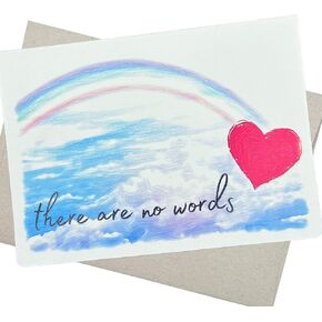Thinking of You Card with Envelope (5X7 Inch, 1 Textured Card, Message Inside) condolences card to express encouragement, sympathy, grief, and support - 74