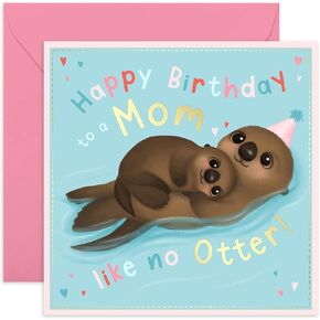 CENTRAL 23 Funny Mom Birthday Card with Stickers
