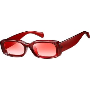 kimorn Retro Rectangle Sunglasses for Women Men Thick Frame Sun Glasses UV Protection Shades K1703
