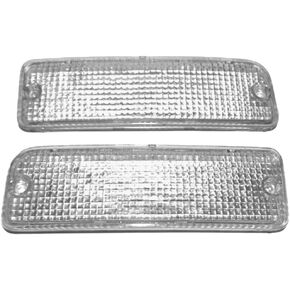 Suitable Fit for LH RH Front Bumper Light Lens Hilux Mighty X RN85 RN90 LN80 LN85 LN91 LN105 LN106 Clear 1989-97