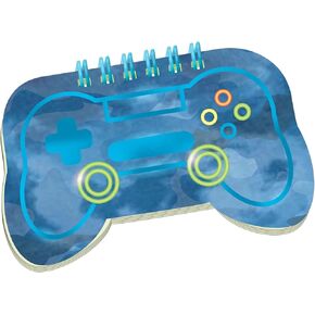 amscan Game Controller Spiral Notebook - 4.5" x 7.5" | Blue | 1 Pc.
