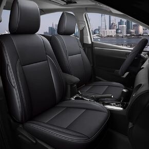 AOMSAZTO Car Seat Cover for Toyota Corolla (L,LE) 2023 2024 - Full Set Leather Corolla Car Seat Protector Black