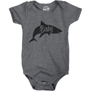 Creeper Baby Shark Cute Baby Funny Shirt for Newborn Shower Graphic Infant Tee